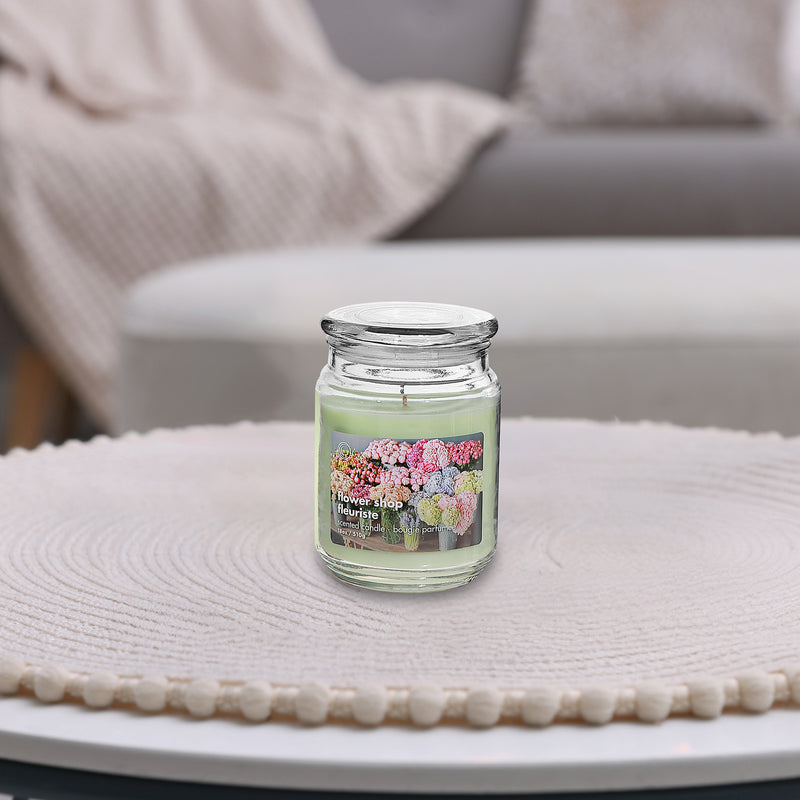 18 Oz Scented Jar With Glass Lid