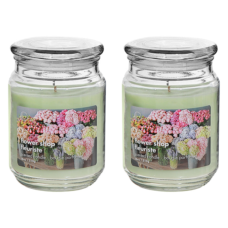 18 Oz Scented Jar With Glass Lid