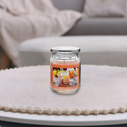 18 Oz Scented Jar With Glass Lid, Large 18 Oz Scented Candle Jar, Decorative Fragrance Piece
