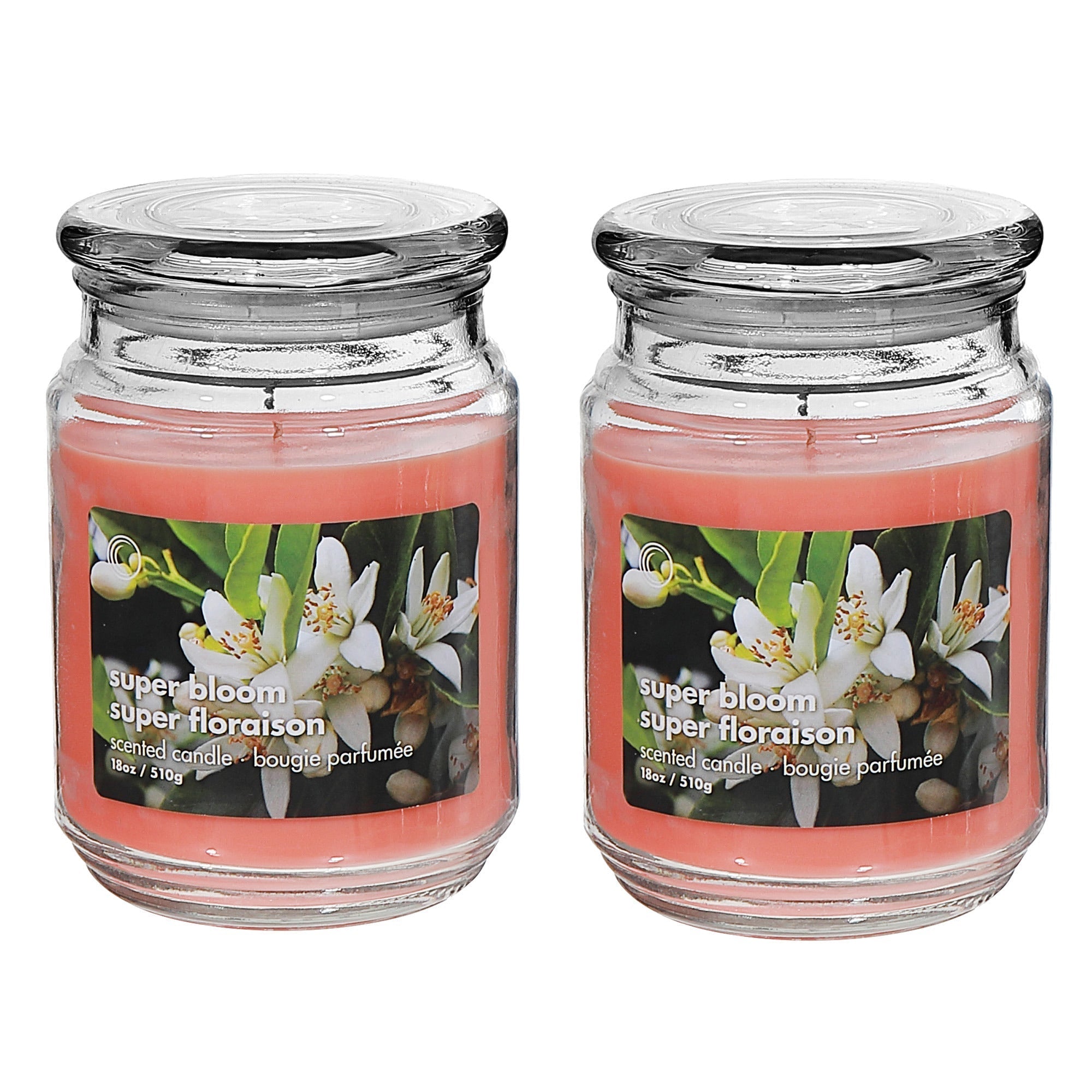 18 Oz Scented Jar With Glass Lid, Large Scented Jar Candle 18 Oz, Decorative Glass Lid Candle