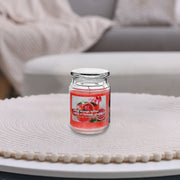 18 Oz Scented Jar With Glass Lid, Large Scented Jar Candle 18 Oz, Decorative Glass Lid Candle