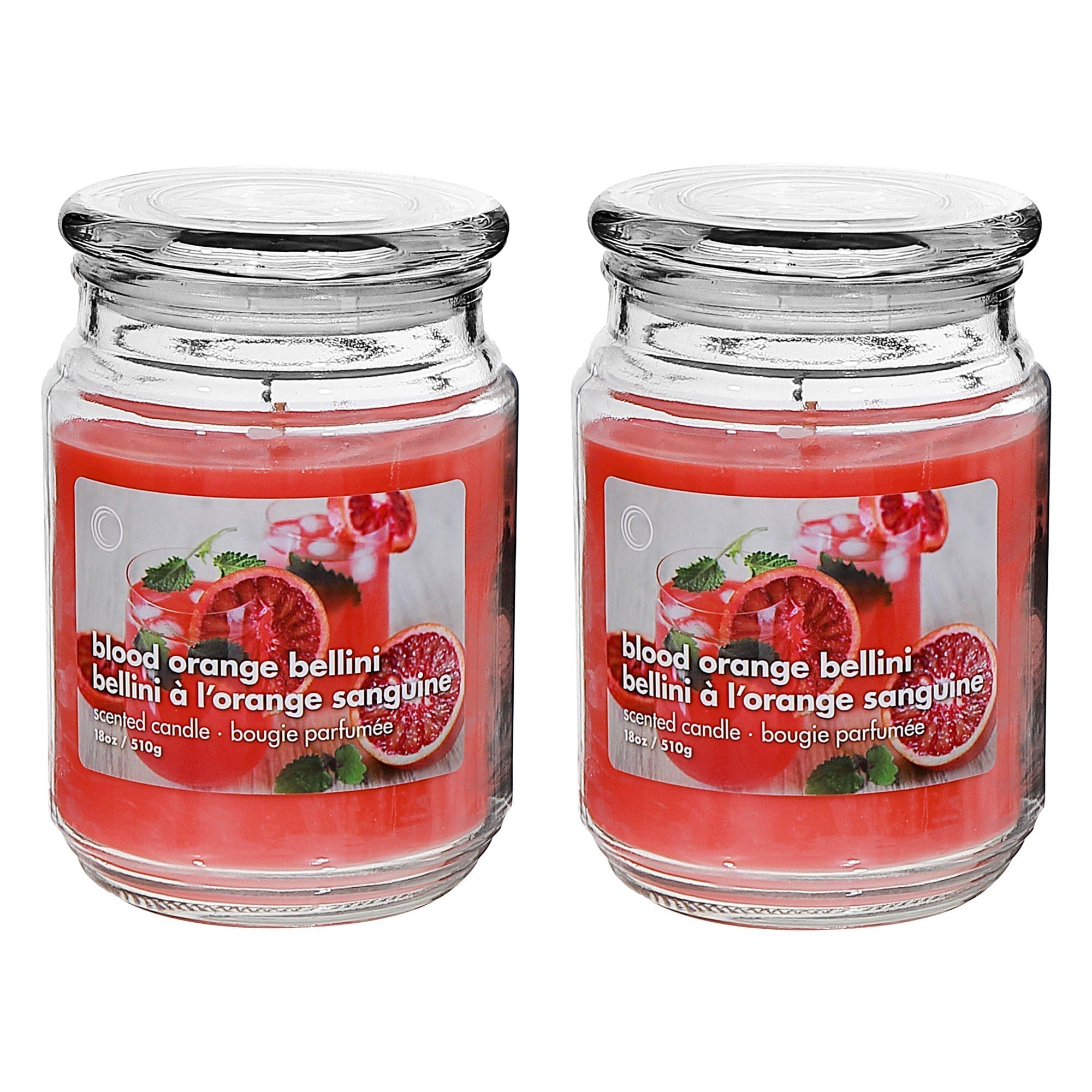 18 Oz Scented Jar With Glass Lid, Large Scented Jar Candle 18 Oz, Decorative Glass Lid Candle