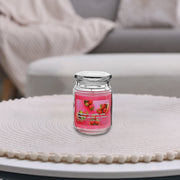 18 Oz Scented Jar With Glass Lid, 18 Oz Scented Jar Candle With Glass Lid, Home Fragrance Décor