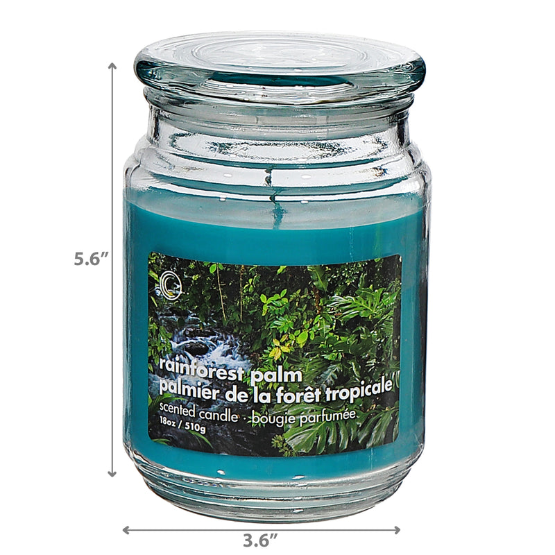 18 Oz Scented Jar With Glass Lid