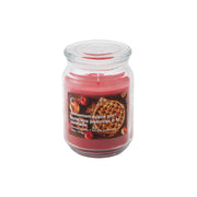 18oz Scented Jar with Glass Lid Cinnamon Apple Pie, Holiday Decor- Set of 2