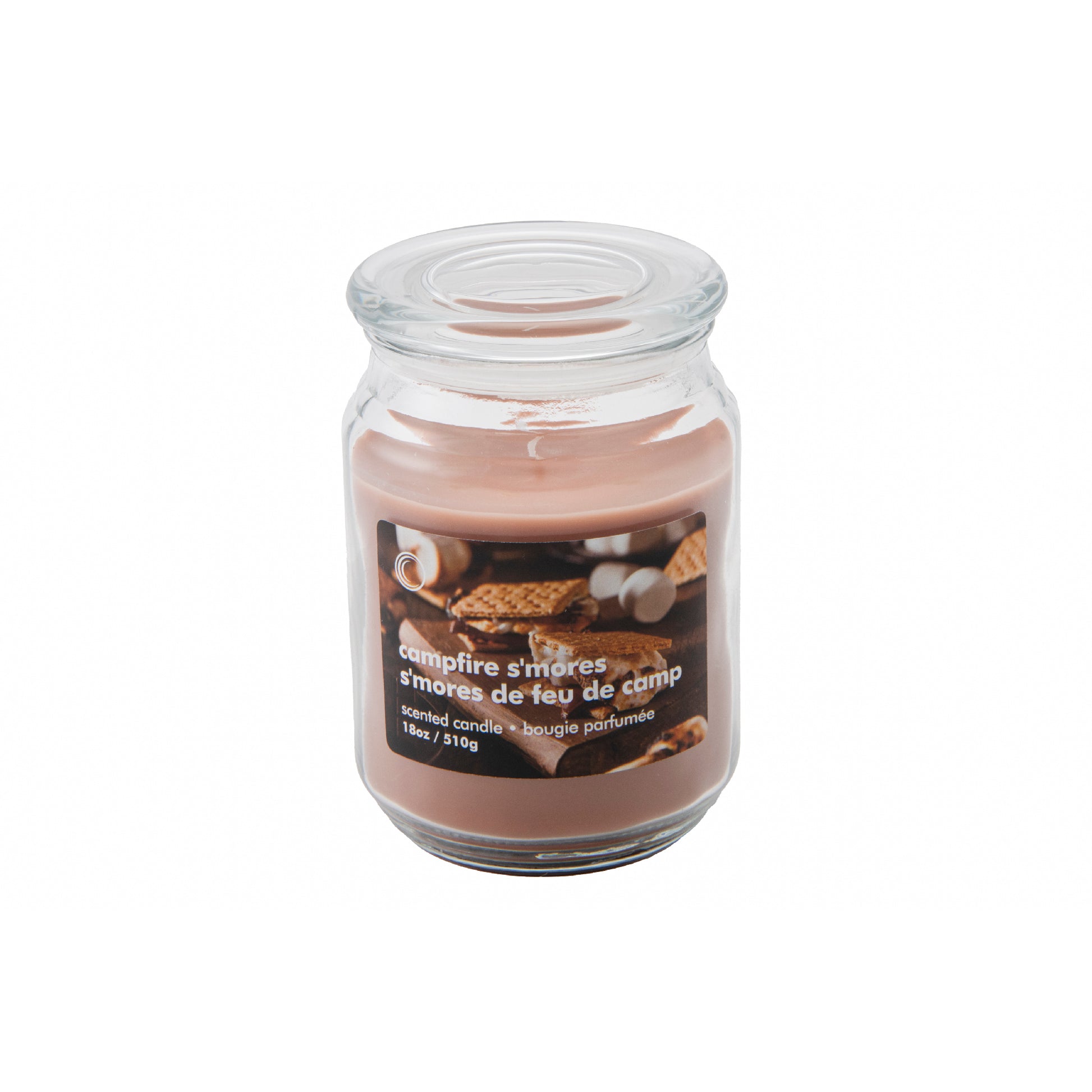 18oz Scented Jar with Glass Lid Campfire S'mores, Holiday Decor- Set of 2