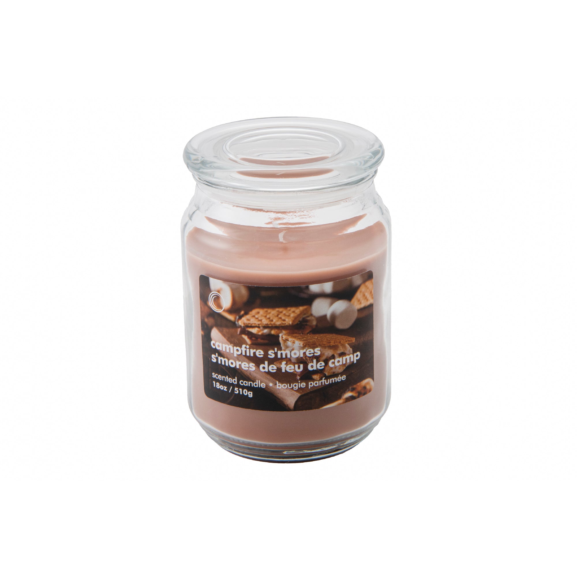 18oz Scented Jar with Glass Lid Campfire S'mores, Holiday Decor- Set of 2