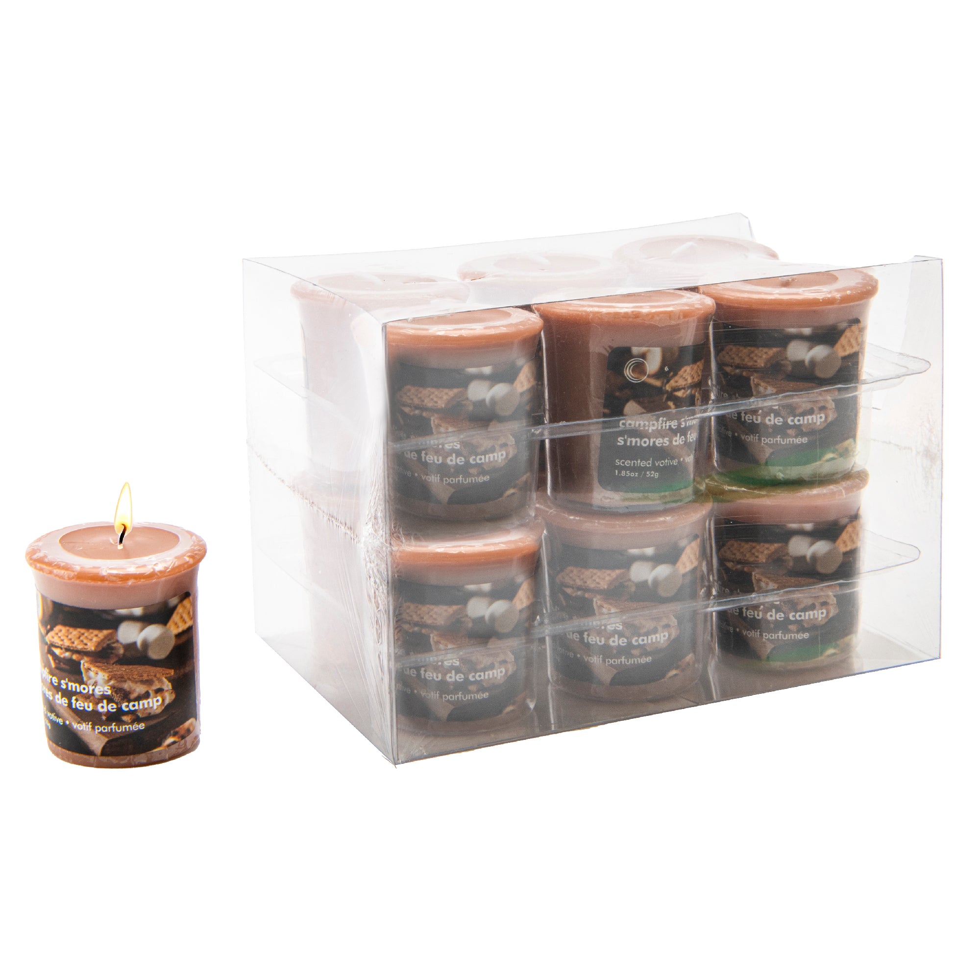 Mushroom Votive Campfire S'mores, Holiday Decor- Set of 12