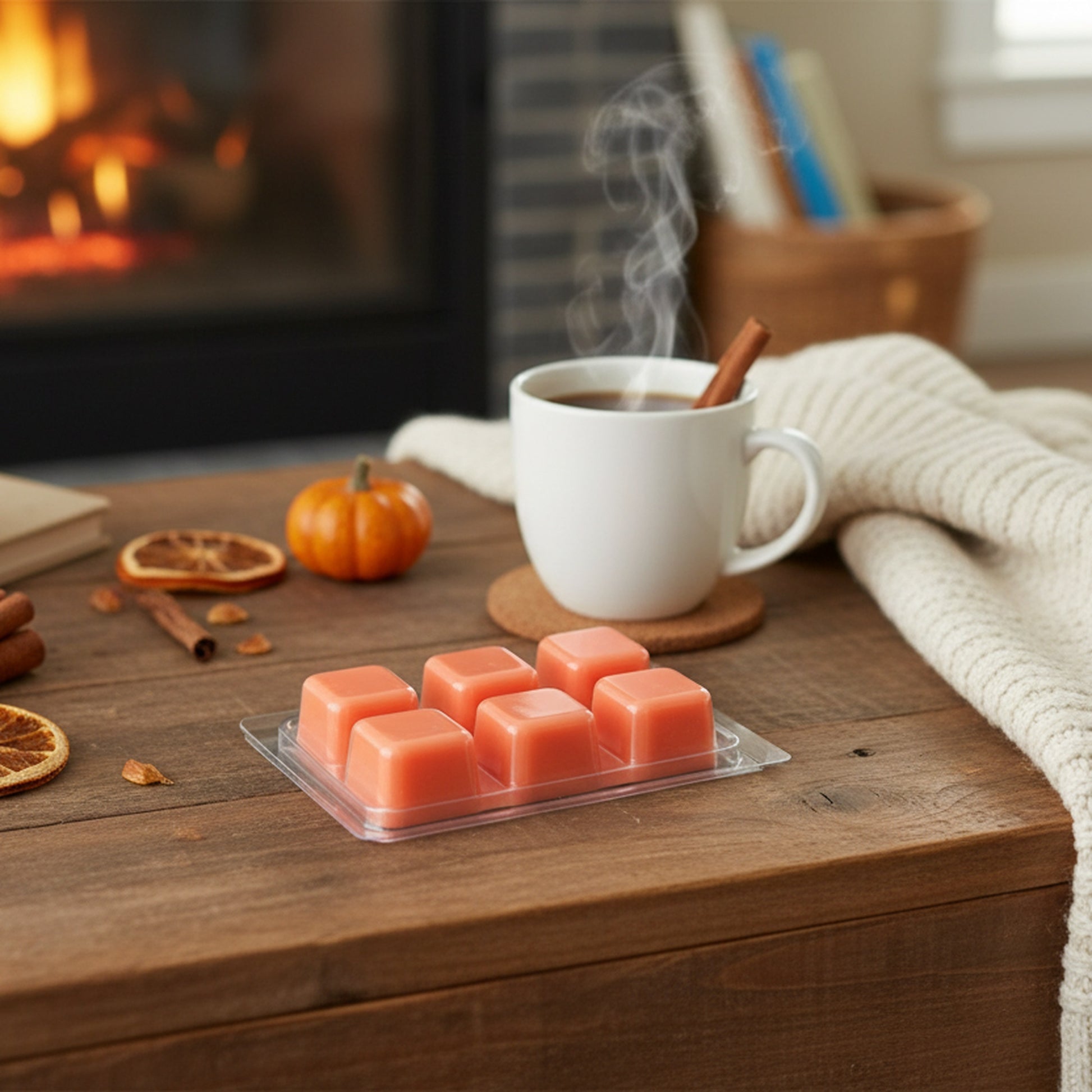6 Pack Scented Wax Melts Pumpkin Spiced Cupcake, Fall Harvest, Scented Candle, Holiday Decor- Set of 6