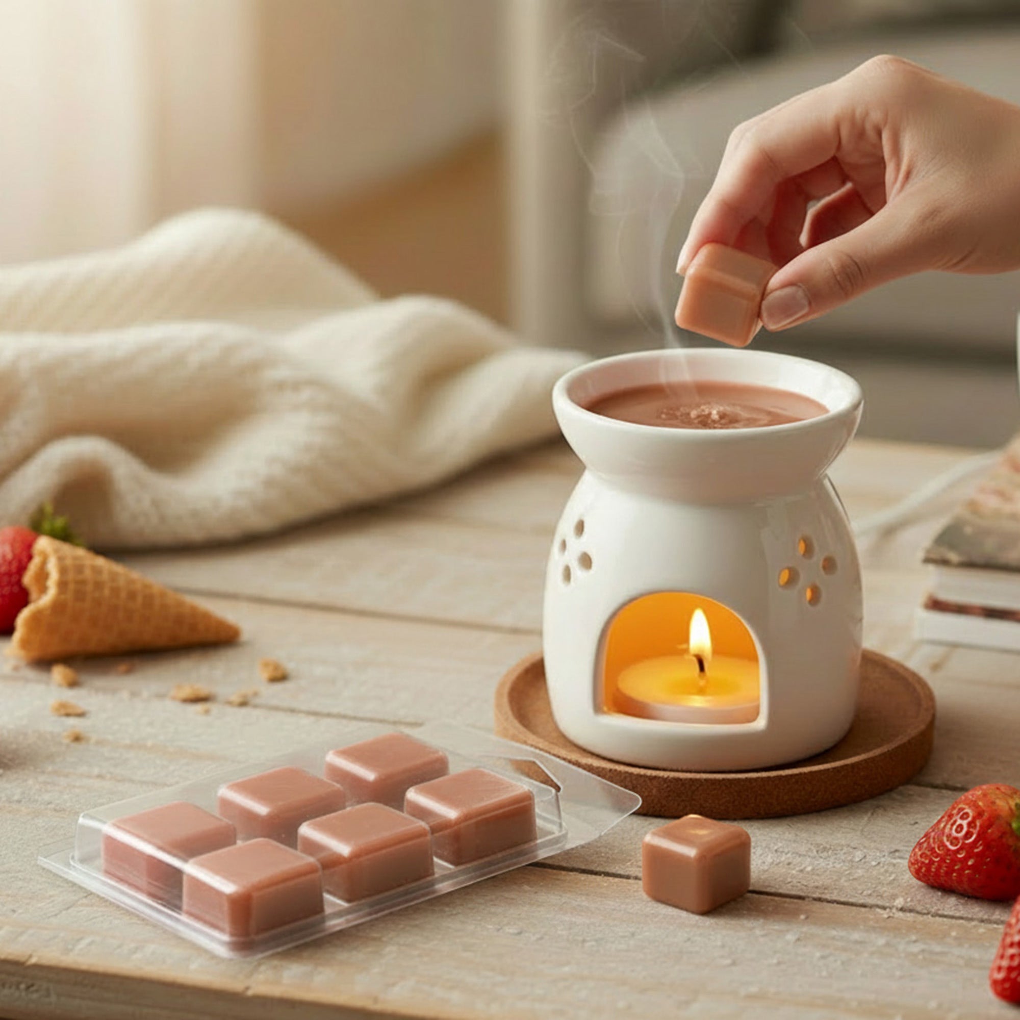 6 Pack Scented Wax Melts Campfire S'mores, Scented Candle, Holiday Decor- Set of 6