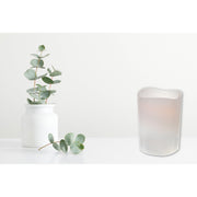 LED Wave Top Unscented White Candle With Timer 4x8 Inch Set Of 2, Decorative Candle, Home Accent