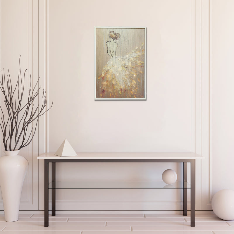 Led Thread Framed Wall Art Glamour Lady