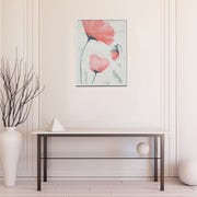 Recycled Paper Framed Wall Art Poppy, Recycled Paper Framed Poppy Wall Art, Eco Friendly Decor