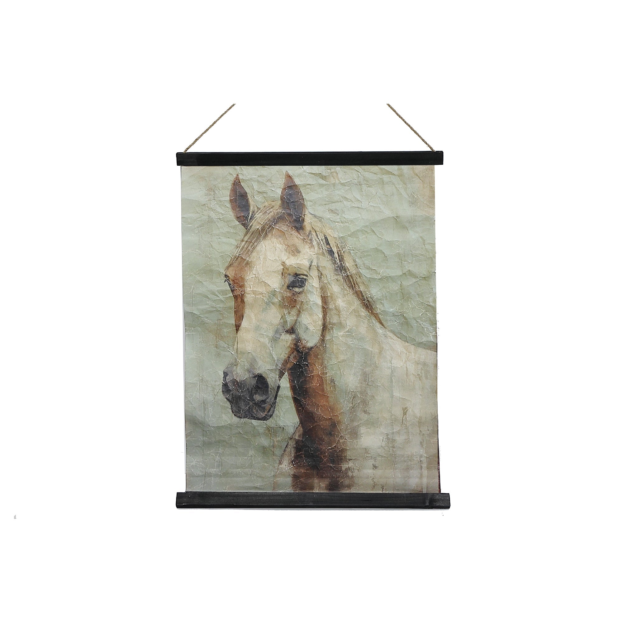Crinkle Paper Wall Hanger Horse, Horse Crinkle Paper Wall Decor, Rustic Home Accent