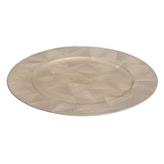 13 Inch Charger Plate Trinity Champagne Decorative Dining Charger - Set of 6
