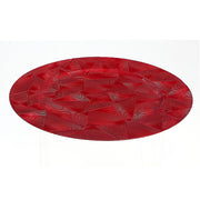 13 Inch Charger Plate Trinity Red Decorative Dining Charger - Set of 6