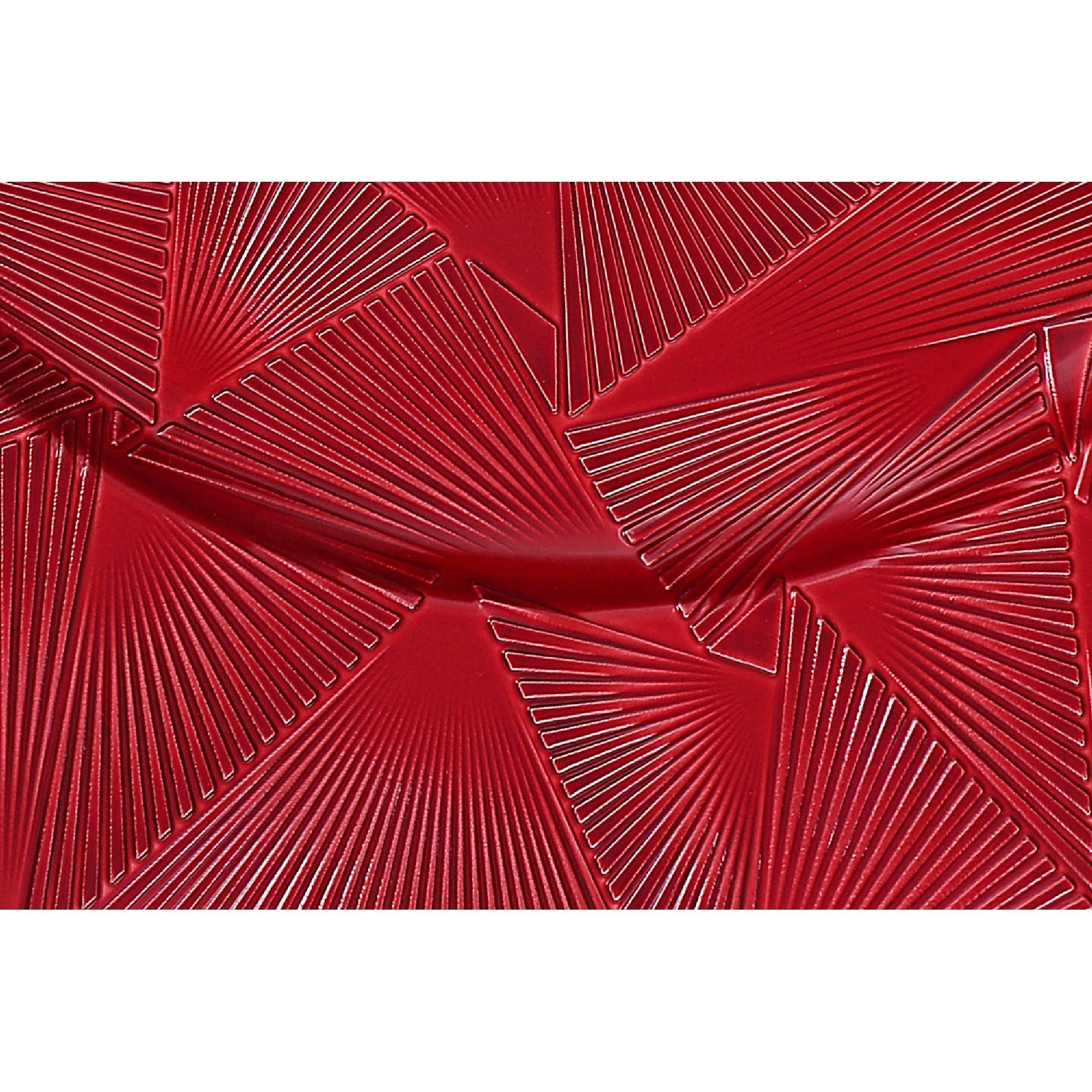 13 Inch Charger Plate Trinity Red Decorative Dining Charger - Set of 6