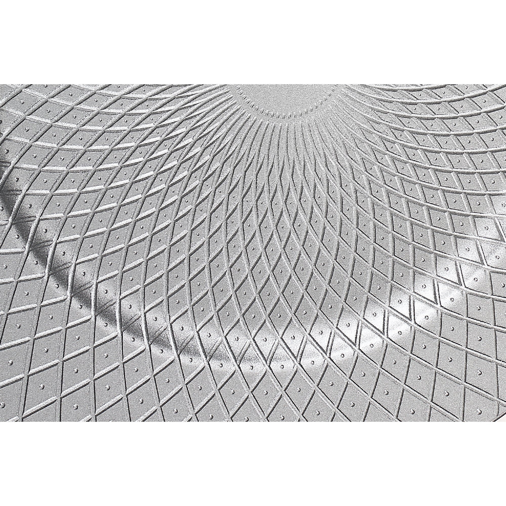 13 Inch Charger Plate Dotted Diamond Silver Decorative Dining Charger - Set of 6