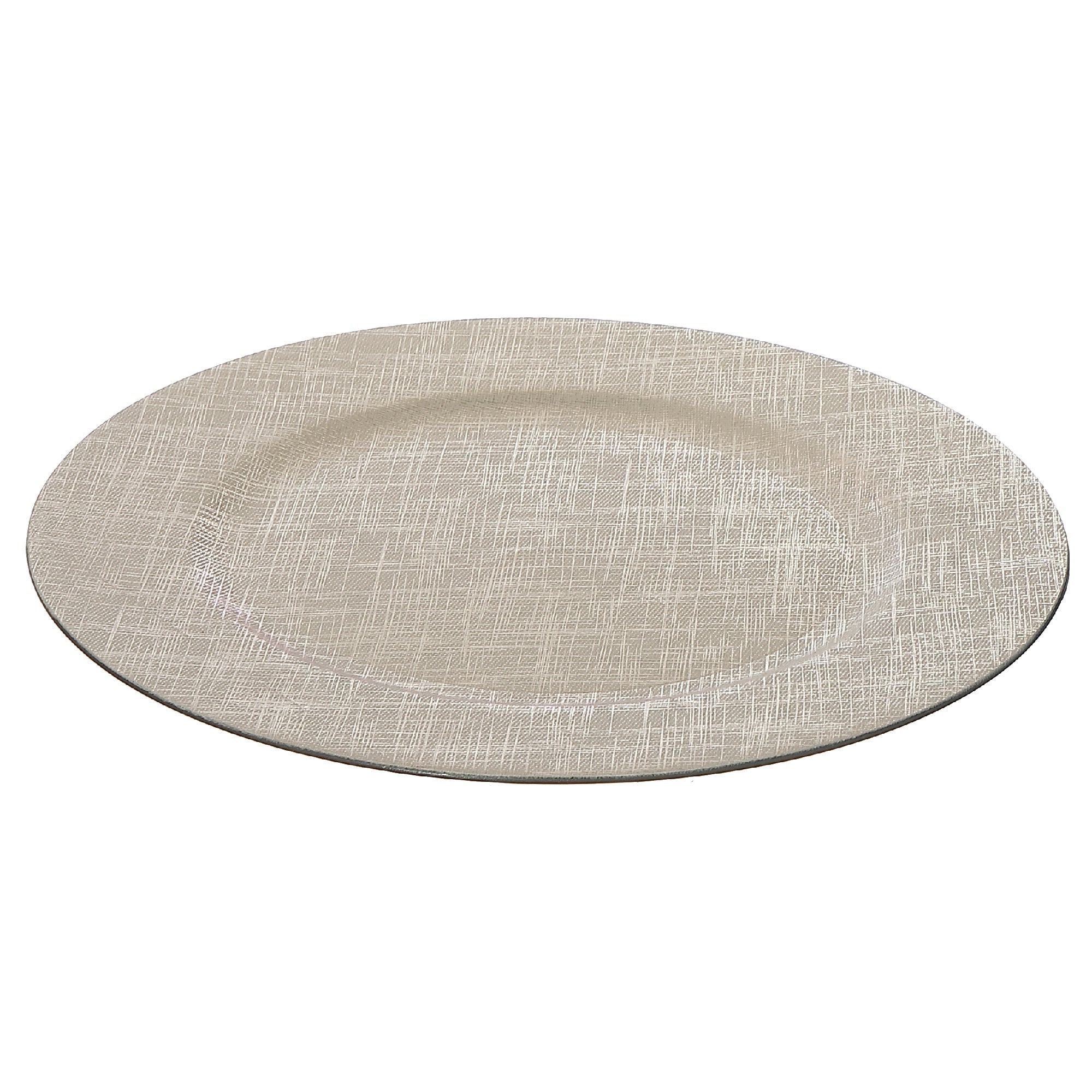 13 Inch Textured Peach Charger Plate with Warm Pastel Hue - Set of 6