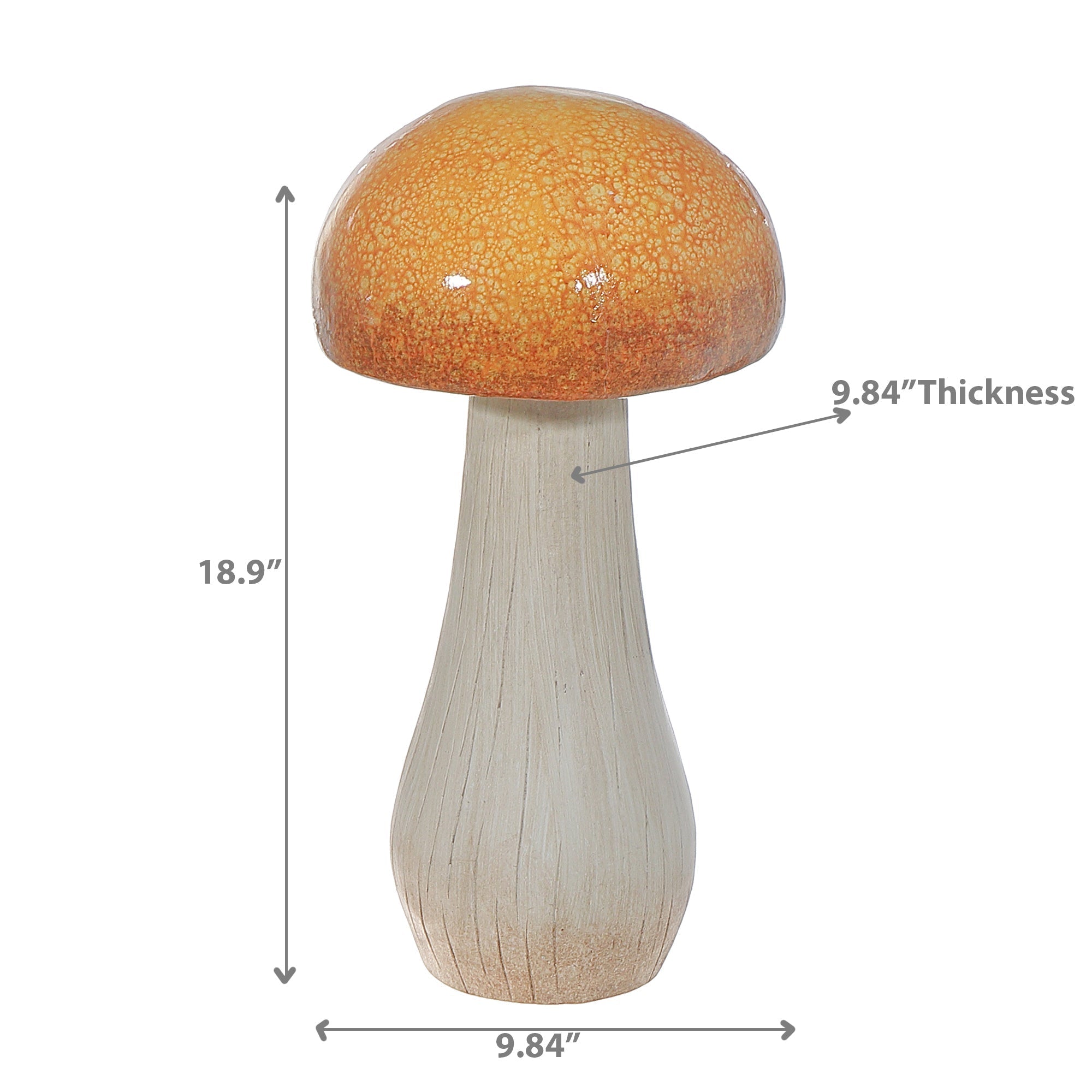 Decorative Mushroom Figurine, Mushroom Home Decor Statue, Whimsical Garden Accent, Fairy Garden Ornament, Rustic Tabletop Decor
