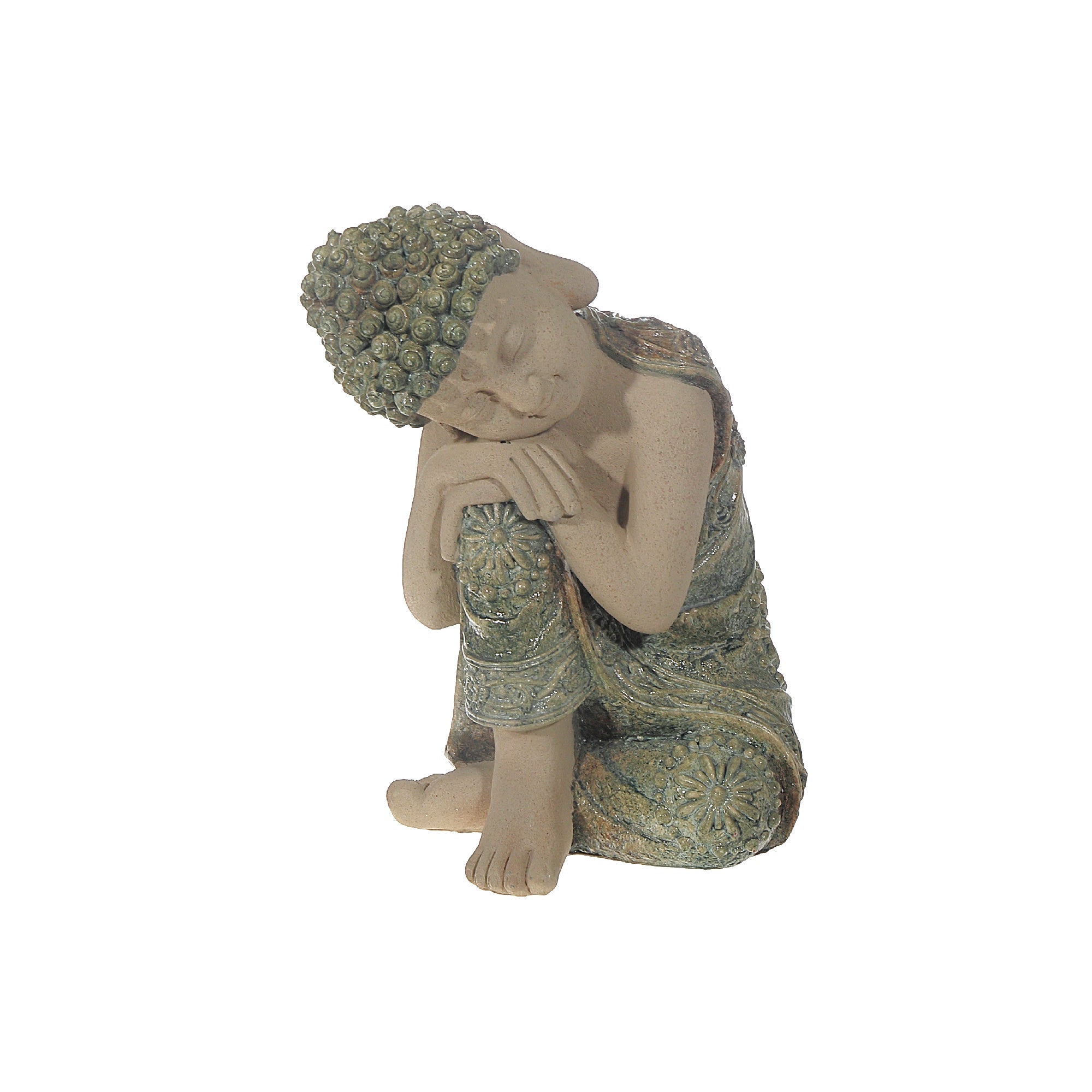 Outdoor Garden Resting Buddha Figurine, Resting Buddha Garden Statue, Peaceful Outdoor Decor, Zen Yard Ornament, Meditation Accent