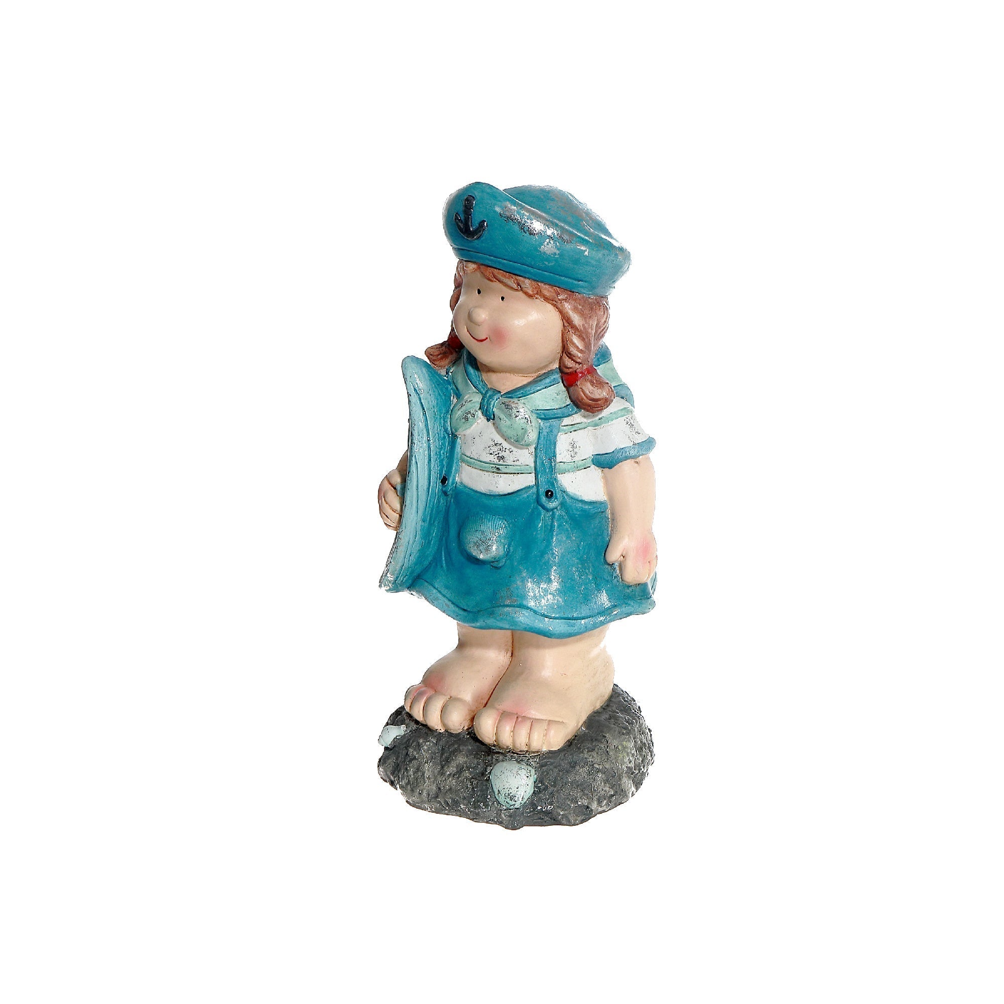 Outdoor Garden Sailor Girl, Sailor Girl Garden Statue, Nautical Outdoor Decor, Coastal Yard Ornament, Whimsical Patio Accent