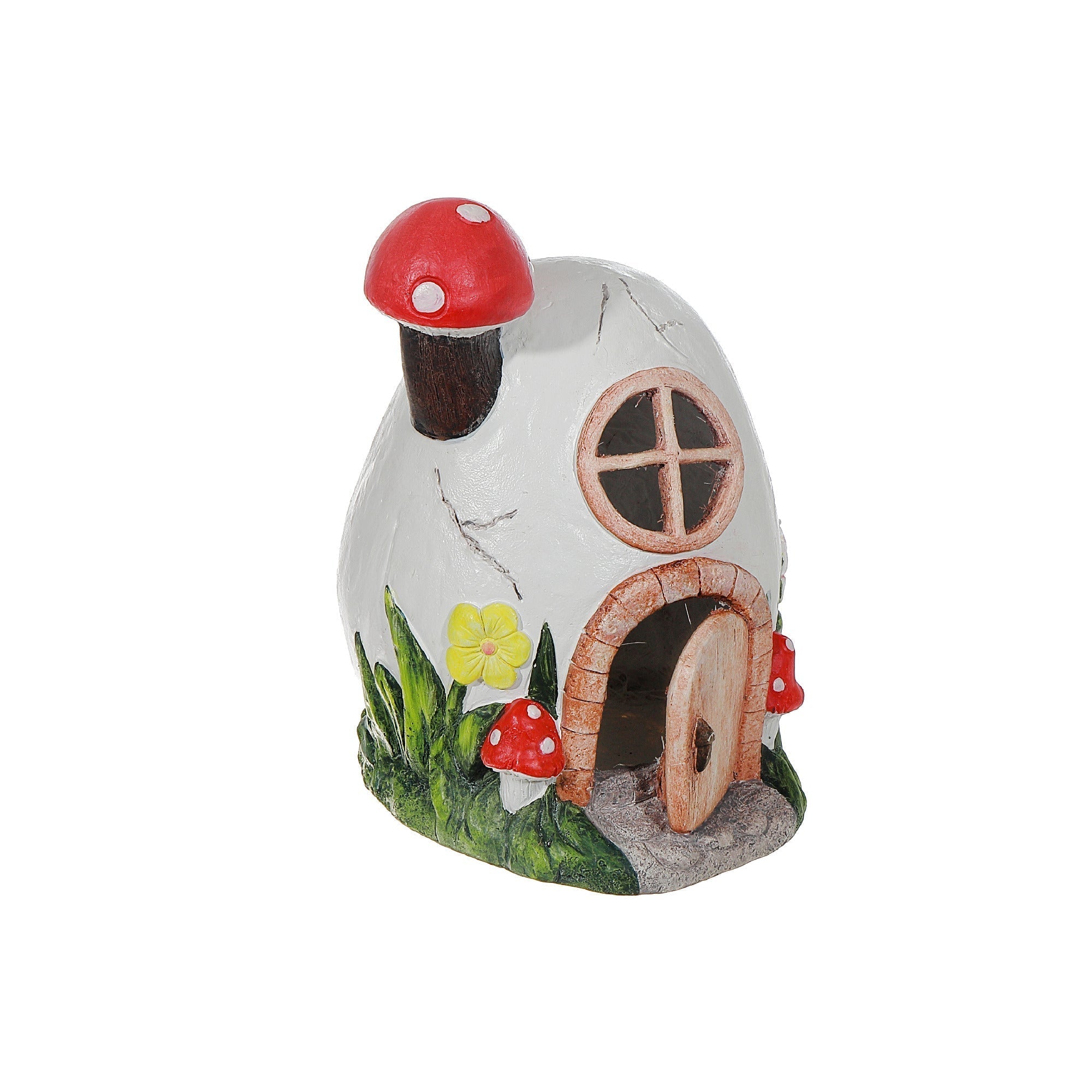 Solar LED Garden Mushroom House, Outdoor Yard Light, Fairy Garden Decor, Landscape Accent
