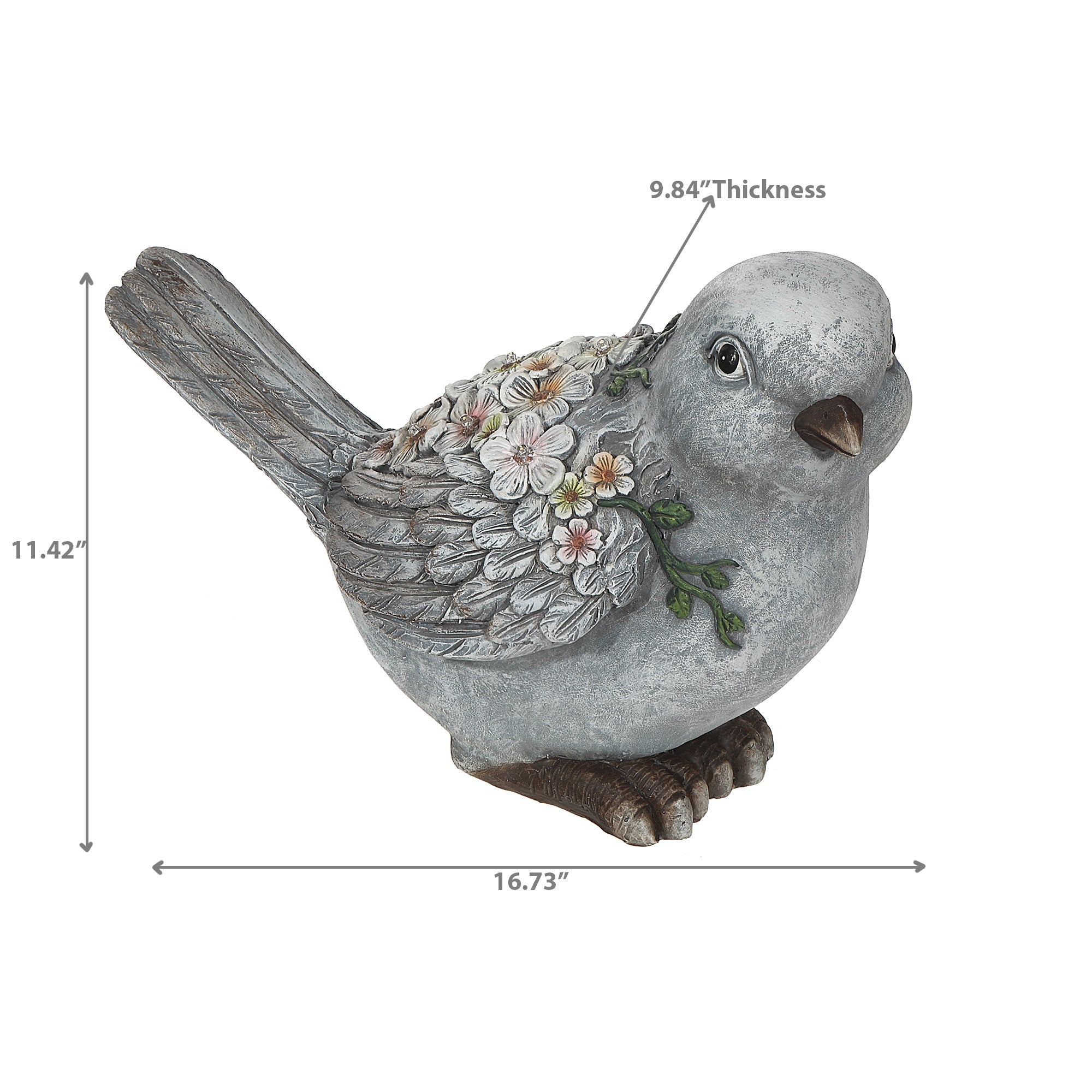 Solar LED Garden Bird, Outdoor Lawn Light, Patio Garden Decor, Weather Resistant Accent