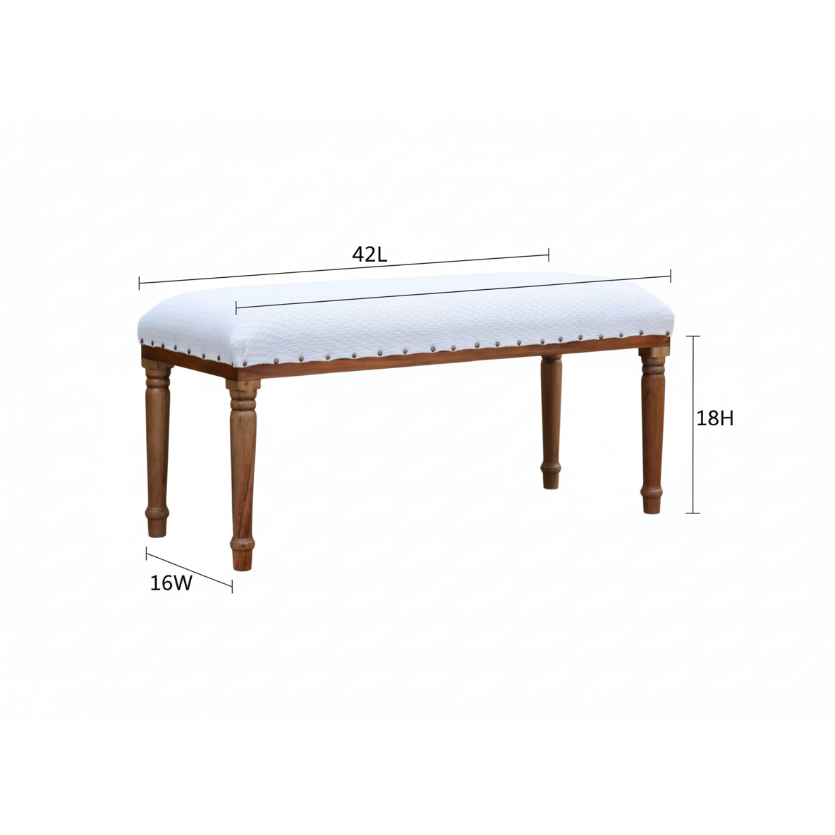 4-Piece Wood Bench and Stools Set – Diamond Pattern, Rustic Dining & Kitchen Seating