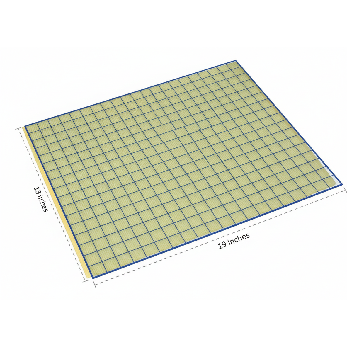 Chambray Ribbed Placemat Yellow Set of 12 Dining Table Placemat