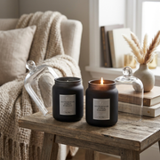 19oz Silver Mohair Luxe Scented Candle With Glass Lid Set of 2