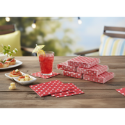 20-Pack 3-Ply Cocktail Napkin – Red Polka Dot, Set of 6