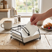 Black Metal Weighted Napkin Holder, Kitchen & Dining Accessory