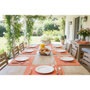 Chambray Ribbed Placemat (Orange) - Set of 12