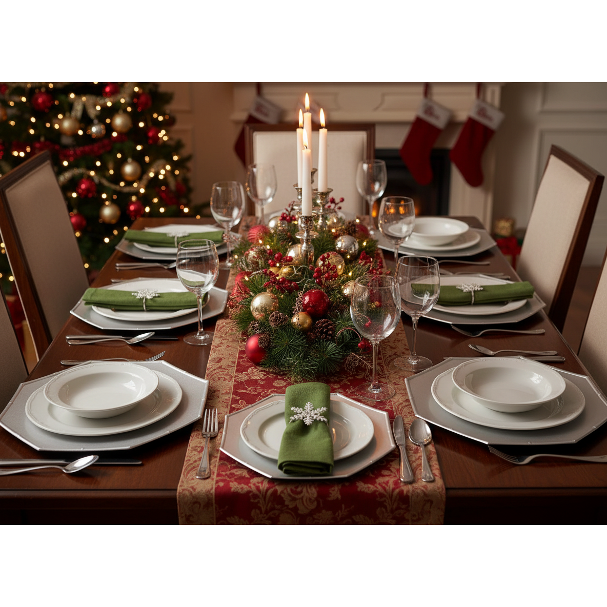 Glitter Charger Plate Set of 12 White 13" – Holiday Tableware, Christmas Dinnerware