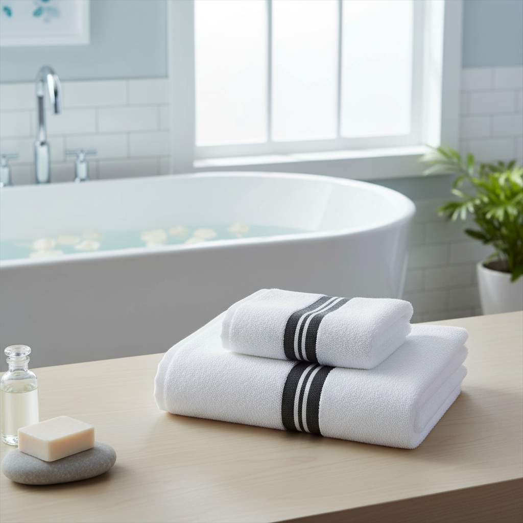 Deluxe Cotton Hand Towel White 16x27 Inch – Plush, Absorbent & Spa Quality – Set of 6