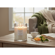 6 Wick Ambience Glass Candle Pomelo Lime & Bergamot, Six Wick Glass Candle, Pomelo Lime And Bergamot Scent, Luxury Home Fragrance