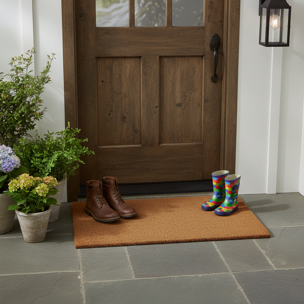 Plain Coir Doormat – 18x30 Inch, Durable & Natural Fiber Welcome Mat