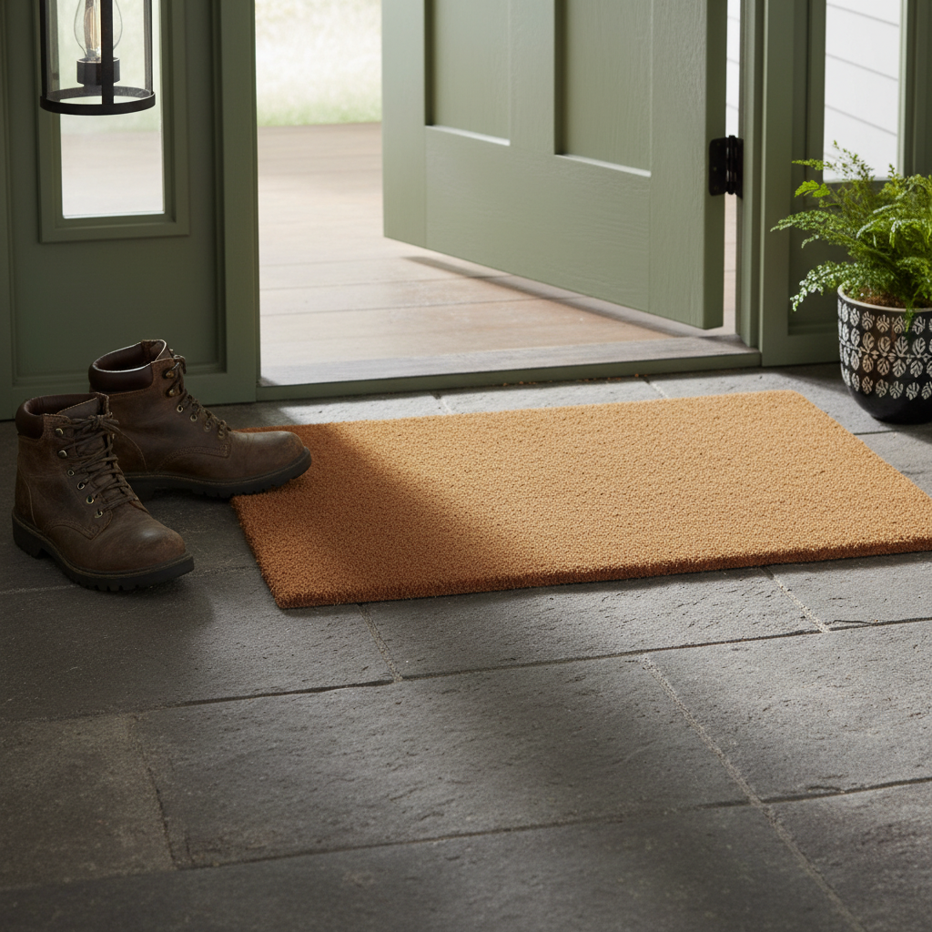 Plain Coir Doormat – 18x30 Inch, Durable & Natural Fiber Welcome Mat