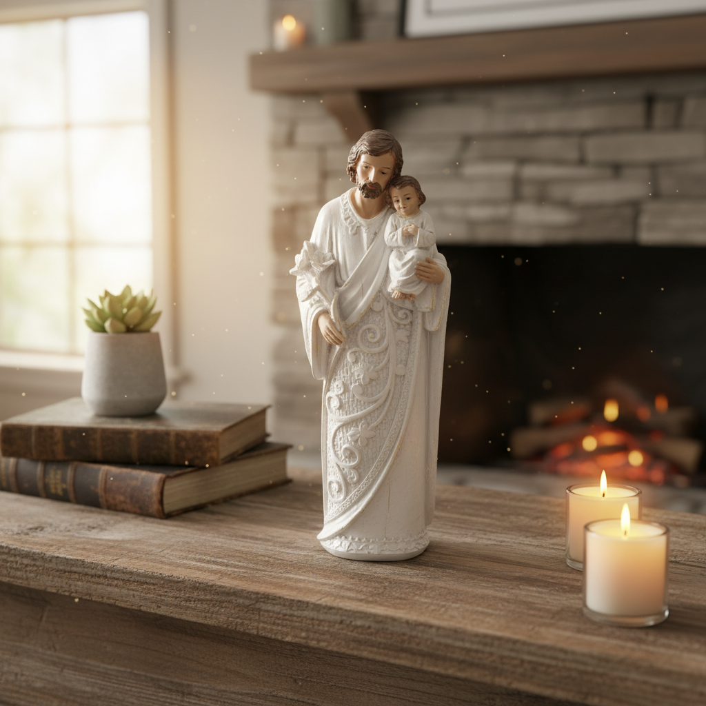 Polyresin Holy Family 8" - Set of 2