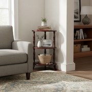 3-Tier Wooden Corner Shelf – Space-Saving Storage & Display
