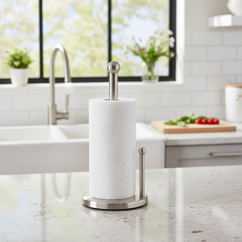 Jamelia Heavy-Duty Paper Towel Holder, Kitchen Counter Accessory