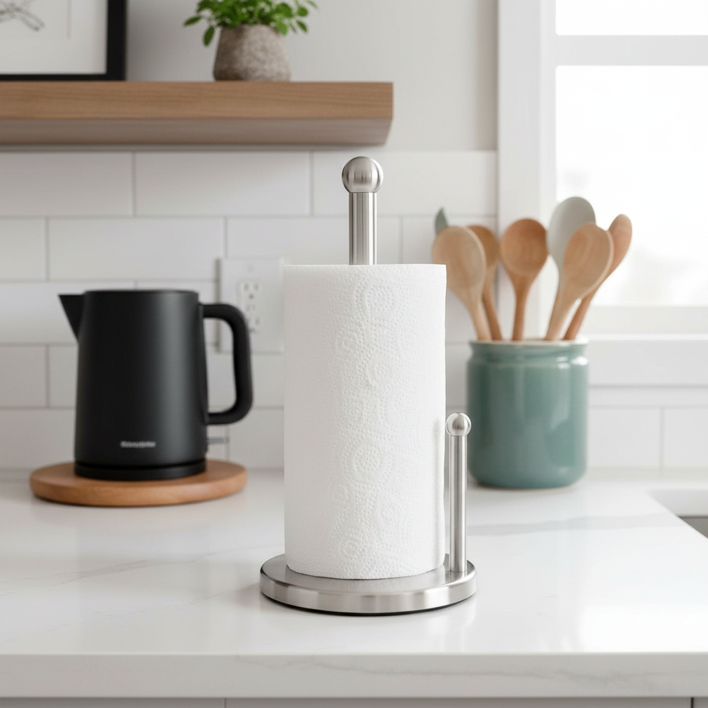 Jamelia Heavy-Duty Paper Towel Holder, Kitchen Counter Accessory