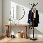 Chloe Heavy-Duty Coat Rack with Double Marble Base