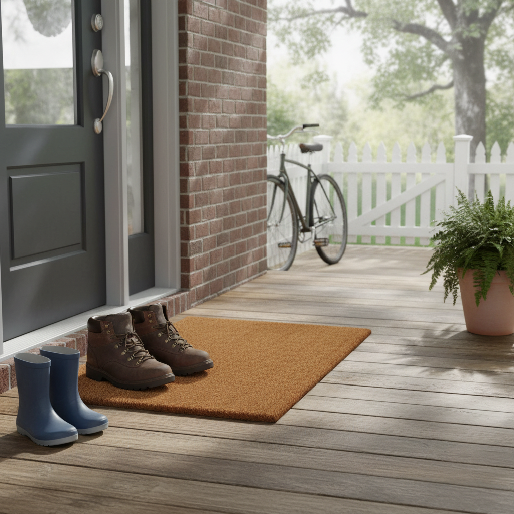 Plain Coir Door Mat – 30x48, Durable Outdoor/Indoor Entry Mat