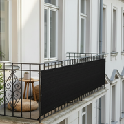 Privacy Balcony Cover – Black, Outdoor Balcony Privacy Screen