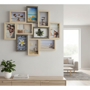 Metropolitan Collage Frame – Holds 10 Photos 4x6 Inch, Modern Wall Decor