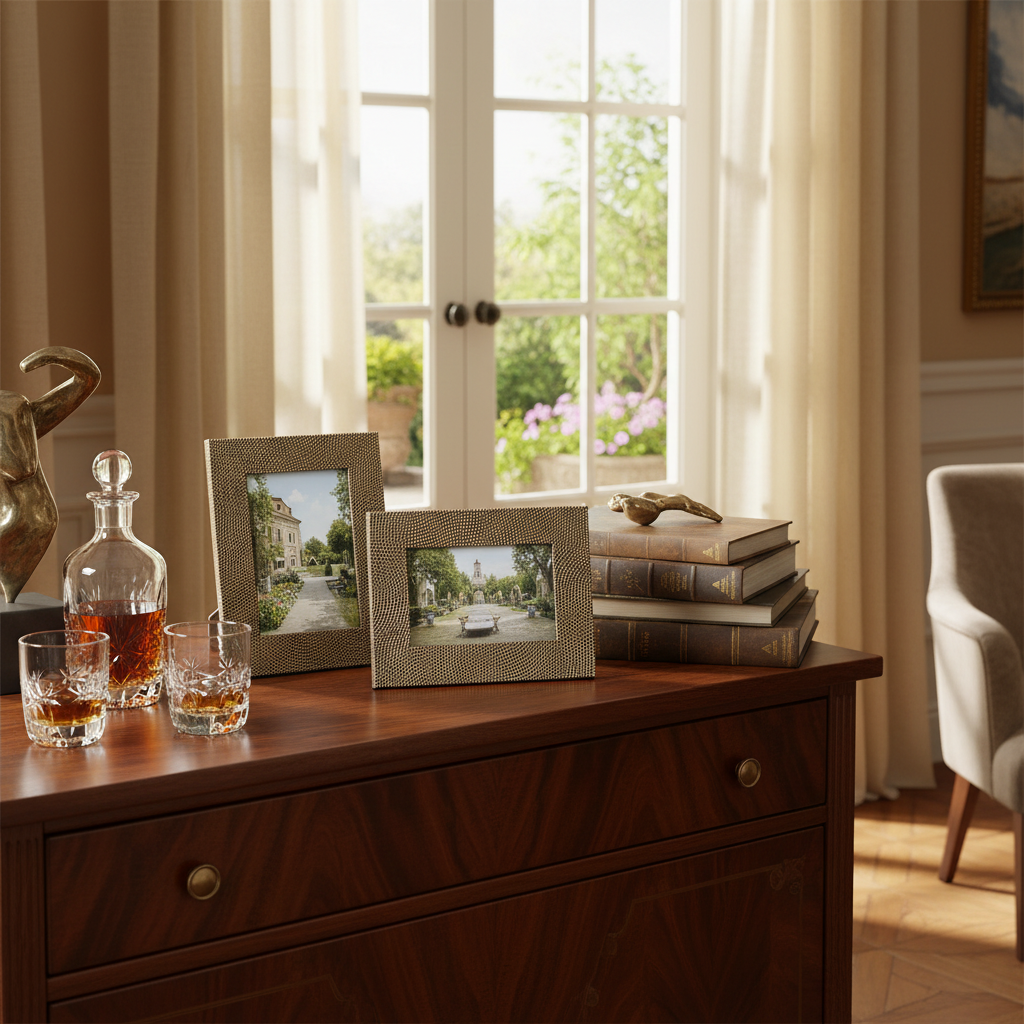 4x6 Inch Mackenzie Gold Picture Frame Set of 2 Elegant Home Frame