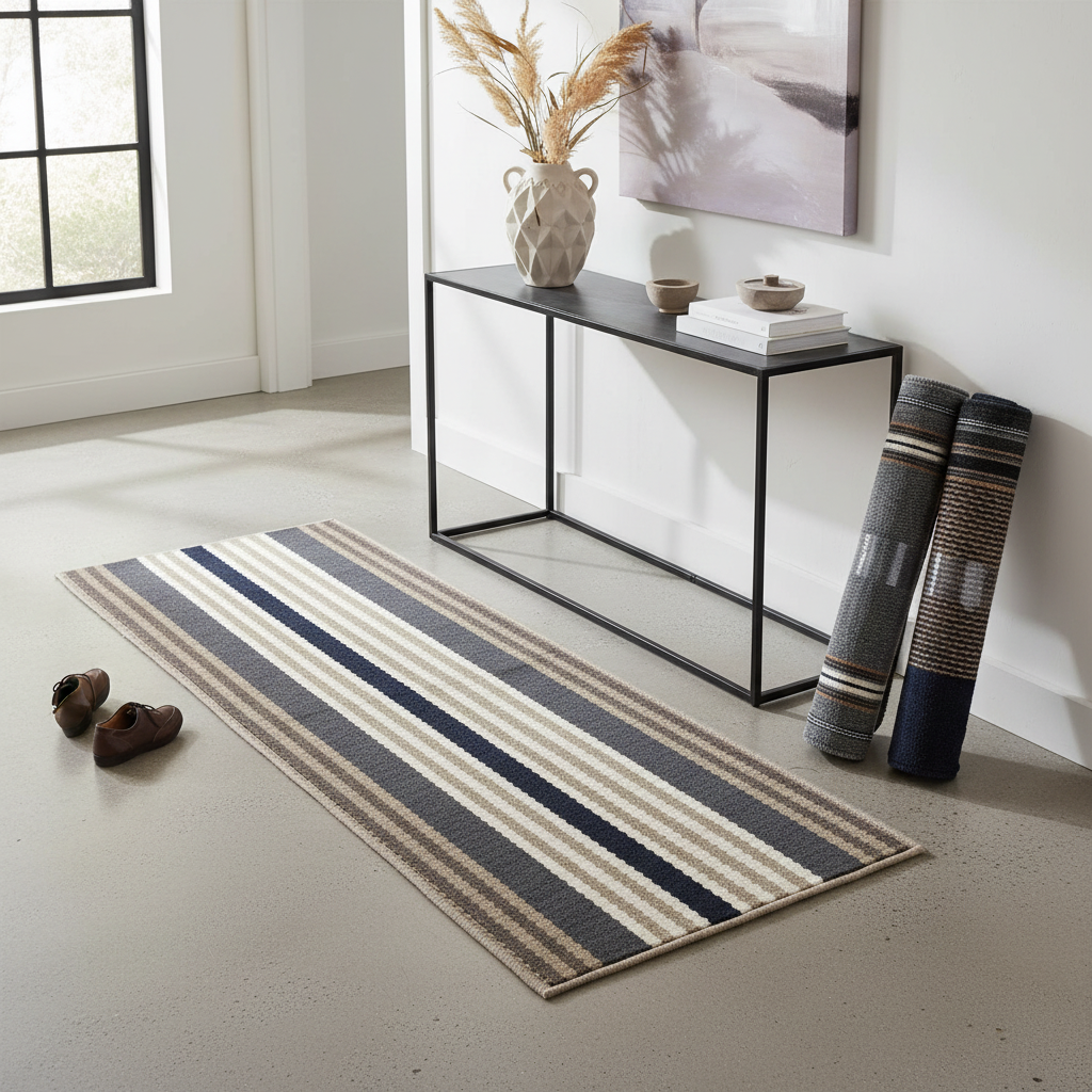 Zebra Print Accent Rug 2x8 ft Assorted Pattern Set of 3