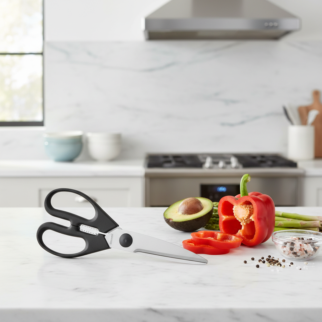 Chicago Cutlery Black Kitchen Shears – Heavy Duty Multi-Purpose Scissors